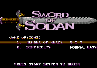 Sword of Sodan Title Screen